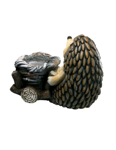 Decoratiune gradina, ceramica, arici cu cos, 37.5x21x27 cm 