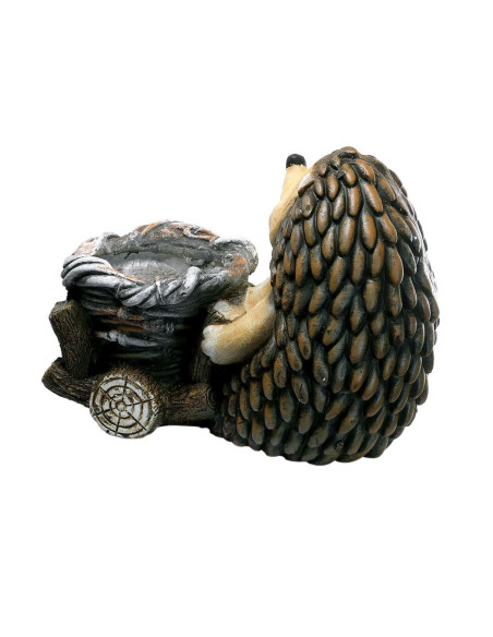 Decoratiune gradina, ceramica, arici cu cos, 37.5x21x27 cm 