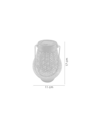 Lampa solara pentru gradina, model cupru, 1 LED, 11x17 cm