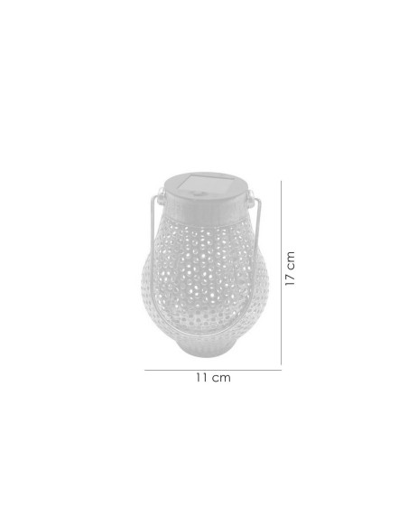 Lampa solara pentru gradina, model cupru, 1 LED, 11x17 cm