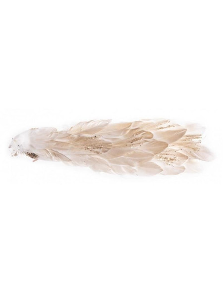 Decoratiune Craciun, Paun, auriu, 34x12x15 cm