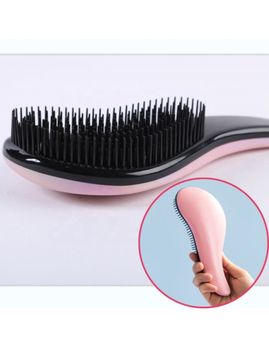Perie de Par cu Dinti Rari, Forma Rotunjita pentru Scalp, Previne Caderea Parului, Descalceste Parul Incurcat, Pentru Par Umed s