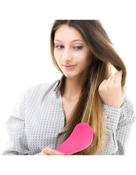Perie de Par cu Dinti Rari, Forma Rotunjita pentru Scalp, Previne Caderea Parului, Descalceste Parul Incurcat, Pentru Par Umed s