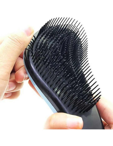 Perie de Par cu Dinti Rari, Forma Rotunjita pentru Scalp, Previne Caderea Parului, Descalceste Parul Incurcat, Pentru Par Umed s