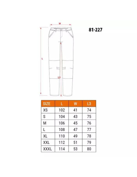 Pantaloni de lucru, model Premium, bumbac, marimea XXL/56, NEO