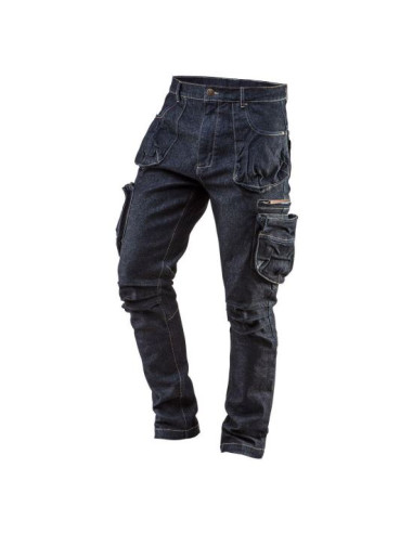 Pantaloni de lucru tip blugi cu 5 buzunare, model Denim, marimea M/50, NEO