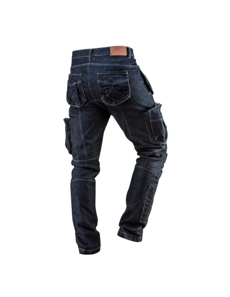 Pantaloni de lucru tip blugi cu 5 buzunare, model Denim, marimea XS/46, NEO