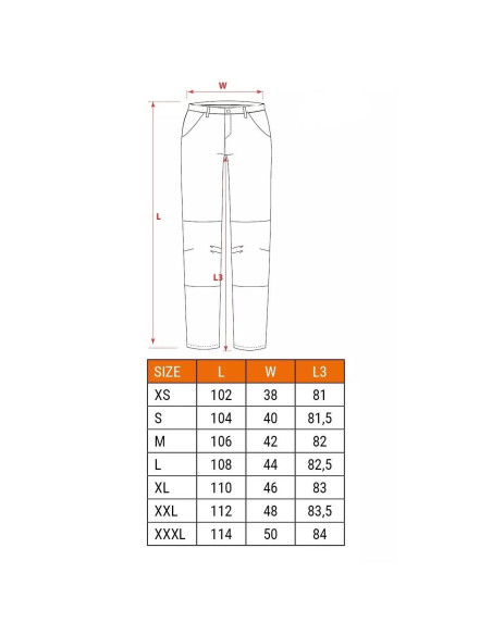 Pantaloni de lucru slim fit, buzunare detasabile, model HD, marimea S/48, NEO