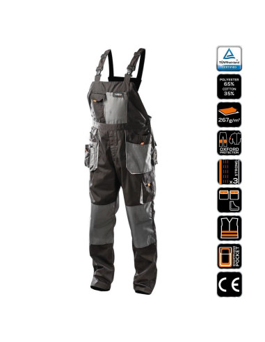 Pantaloni de lucru cu pieptar, salopeta, model HD, marimea S/48, NEO