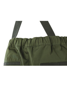 Pantaloni de lucru cu pieptar, salopeta, model Camo, maslin, marimea XL/54, NEO 2