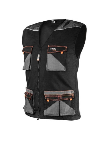 Vesta de lucru slim fit, buzunare suplimentare, model HD, marimea S/48, NEO