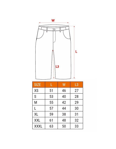 Pantaloni scurti de lucru slim fit, model HD, marimea XXXL/58, NEO
