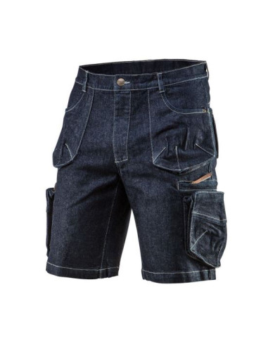Pantaloni scurti de lucru tip blugi, model Denim, marimea M/50, NEO