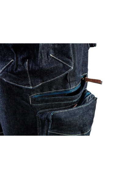 Pantaloni scurti de lucru tip blugi, model Denim, marimea XL/54, NEO