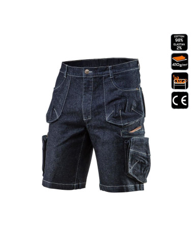 Pantaloni scurti de lucru tip blugi, model Denim, marimea XL/54, NEO