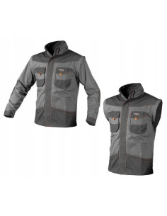 Geaca de lucru, convertibila in vesta, 2 in 1, maneci detasabile, bumbac, marimea M/50, NEO 2