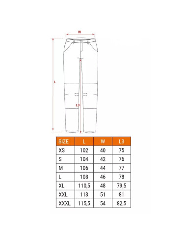 Pantaloni de lucru, bumbac, marimea L/52, NEO