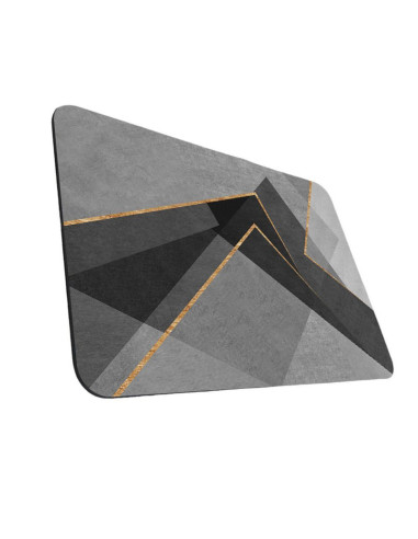 Covoras pentru baie ultra absorbant, anti-alunecare, material Diaton, Model Abstract, 50 x 80 cm