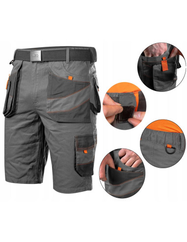 Pantaloni scurti de lucru slim fit, bumbac, marimea L/52, NEO
