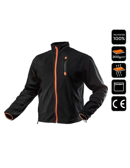 Geaca de lucru, lana polara, model Outdoor, negru, marimea M/50, NEO