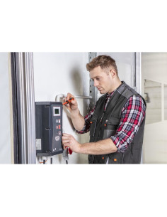 Camasa de lucru bumbac, rosu-gri-alb, marimea L/52, NEO 2