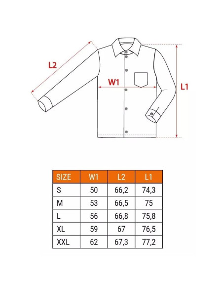 Camasa de lucru bumbac, rosu-gri-alb, marimea XL/56, NEO
