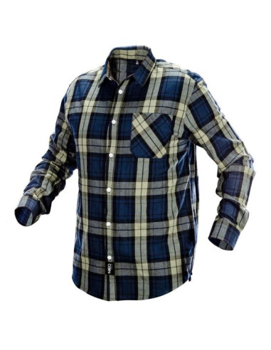 Camasa de lucru bumbac, albastru-verde-negru, model Camo, marimea M/50, NEO