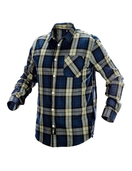 Camasa de lucru bumbac, albastru-verde-negru, model Camo, marimea M/50, NEO