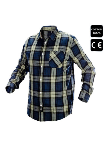 Camasa de lucru bumbac, albastru-verde-negru, model Camo, marimea M/50, NEO