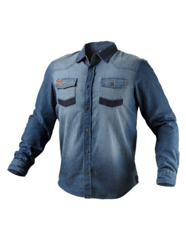 Camasa pentru lucru, de blugi, model Denim, marimea L/52, NEO