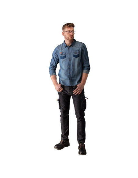 Camasa pentru lucru, de blugi, model Denim, marimea L/52, NEO