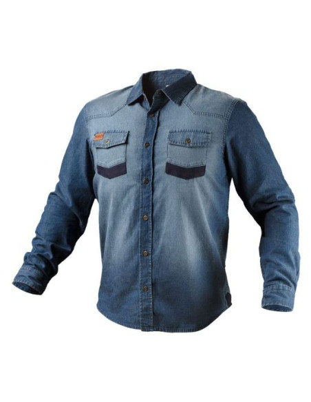 Camasa pentru lucru, de blugi, model Denim, marimea M/50, NEO