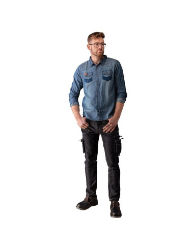 Camasa pentru lucru, de blugi, model Denim, marimea M/50, NEO