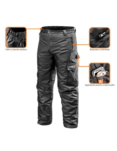 Pantaloni de lucru cu izolatie Oxford, model WARM, marimea XXXL/60, NEO