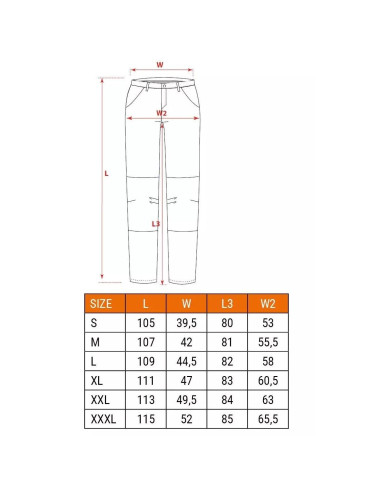 Pantaloni de lucru captusiti, model Warm, marimea S/48, NEO