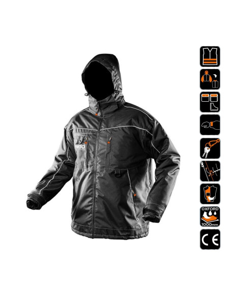 Geaca de lucru cu gluga, izolatie Oxford, model Warm, marimea L/52, NEO