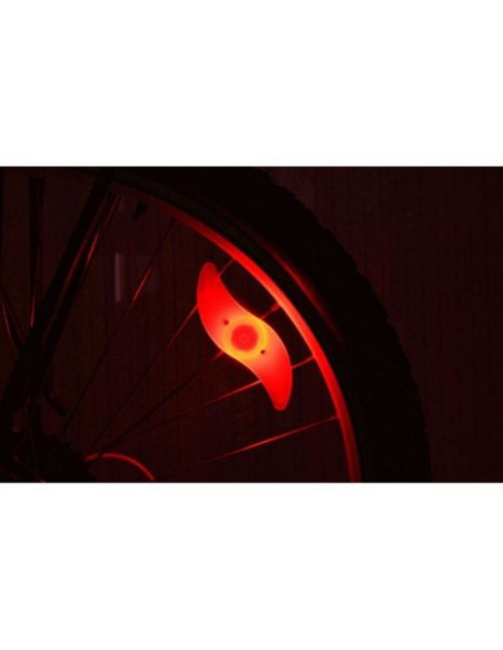 Set 10 lumini ambientale LED cu 3 moduri de iluminare pentru Bicicleta, Rosu
