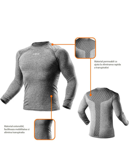Bluza de corp termica, model Warm, marimea L/XL, 54/56, NEO