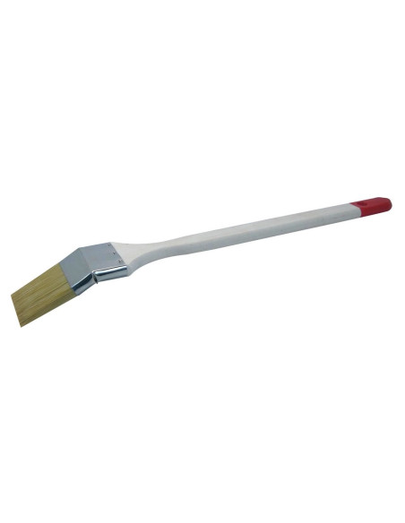 Pensula calorifer, maner lemn, alb, 40 mm
