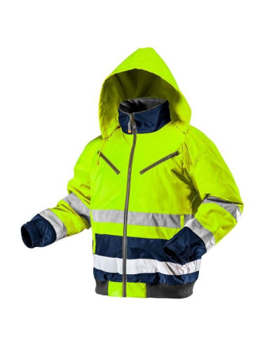 Geaca de lucru, reflectorizanta, cu izolatie, impermeabila, model Visibility, marimea M/50, NEO