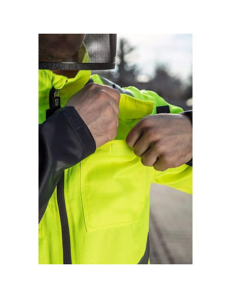 Geaca de lucru slim fit, reflectorizanta, galben, model Visibility, marimea L/52, NEO