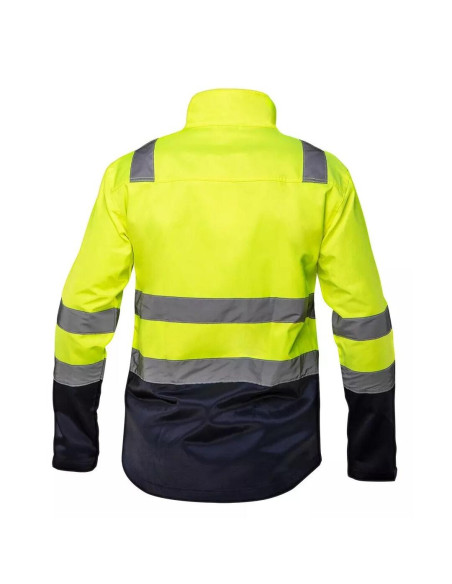 Geaca de lucru slim fit, reflectorizanta, galben, model Visibility, marimea S/48, NEO