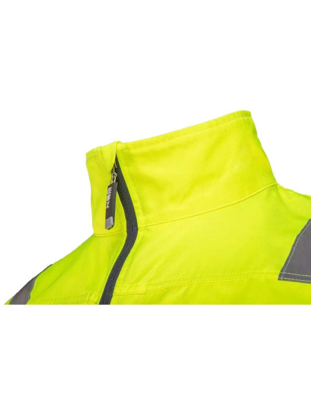 Geaca de lucru slim fit, reflectorizanta, galben, model Visibility, marimea S/48, NEO