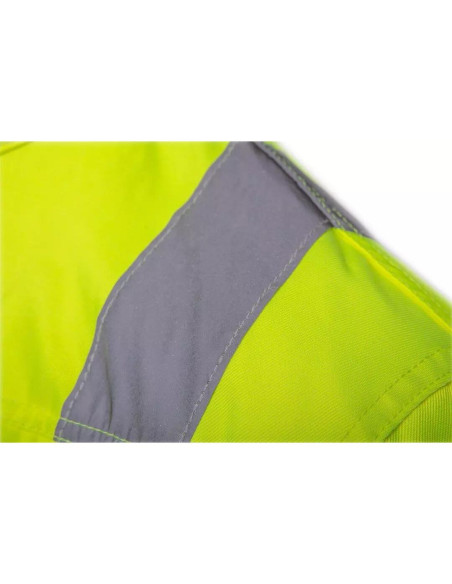 Geaca de lucru slim fit, reflectorizanta, galben, model Visibility, marimea XXL/58, NEO