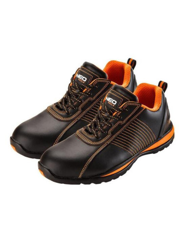 Pantofi de lucru, SB, SRA, piele, protectie metalica, marimea 43, NEO