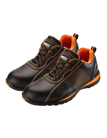 Pantofi de lucru, SB, SRA, piele, protectie metalica, marimea 43, NEO
