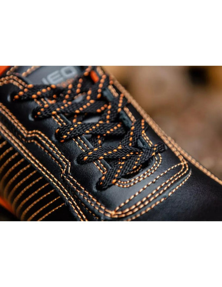 Pantofi de lucru, SB, SRA, piele, protectie metalica, marimea 44, NEO