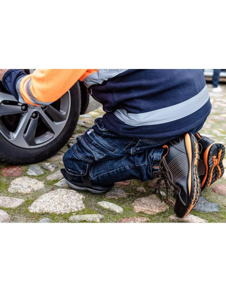 Pantofi de lucru, SB, SRA, piele, protectie metalica, marimea 44, NEO