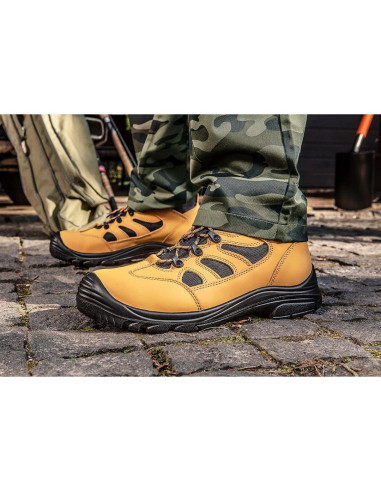 Bocanci de lucru, S3, SRC, protectie compozit, piele nabuc, marimea 41, NEO