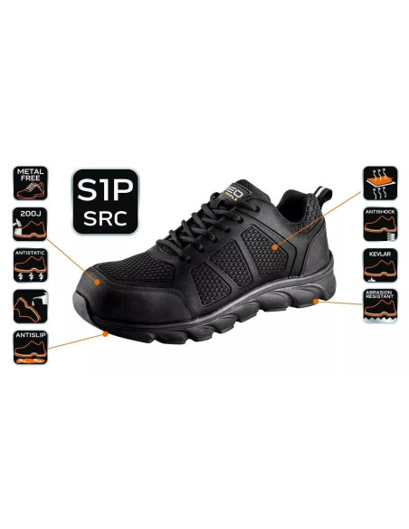 Pantofi de lucru, S1P, SRC, protectie compozit, marimea 43, NEO
